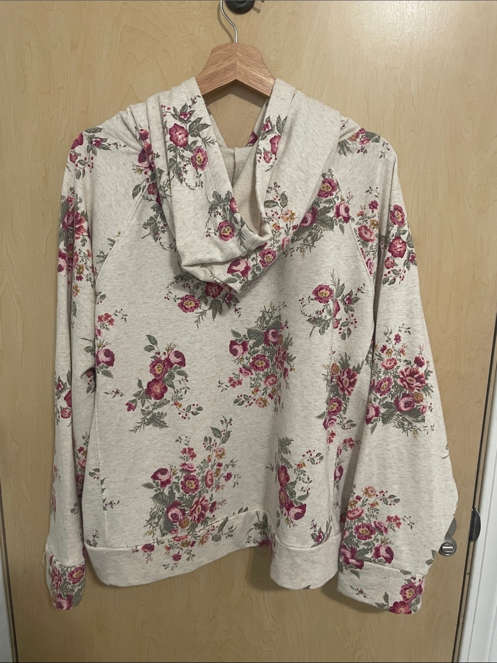 🌸 LC Lauren Conrad Floral Lightweight Hoodie Sweatshirt XL 🌸 - Picture 8 of 10